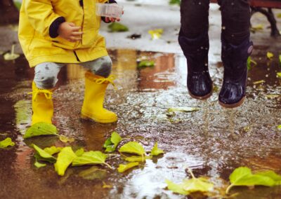 Spaß im Freien, auch wenn das Wetter schlecht ist