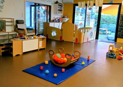 Der Känguru-Raum der deutsch-französischen Kindertagesstätte Hansel und Gretel in Nantes.
